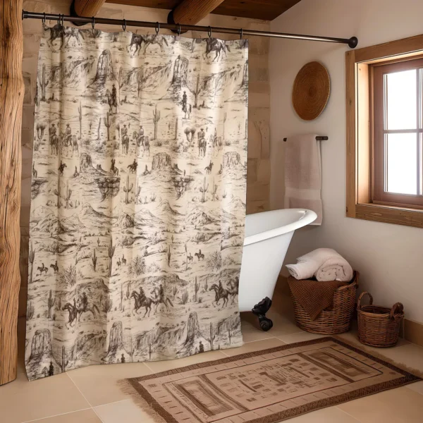 Donna Sharp Cowboy Cotton Shower Curtain