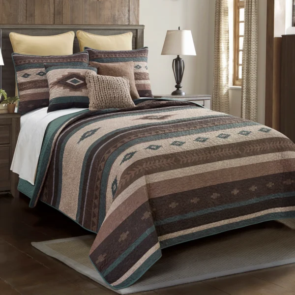 Donna Sharp Sierra Vista 3PC Quilt Set QUEEN- 66036 - Image 2