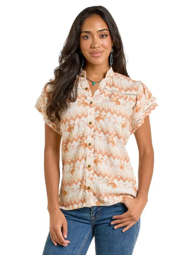Women's Panhandle Slim Challis Blouse