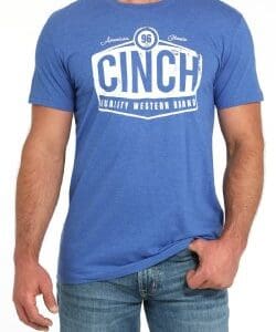 Men's Quality Western Tee Royal Blue - MTT1690682