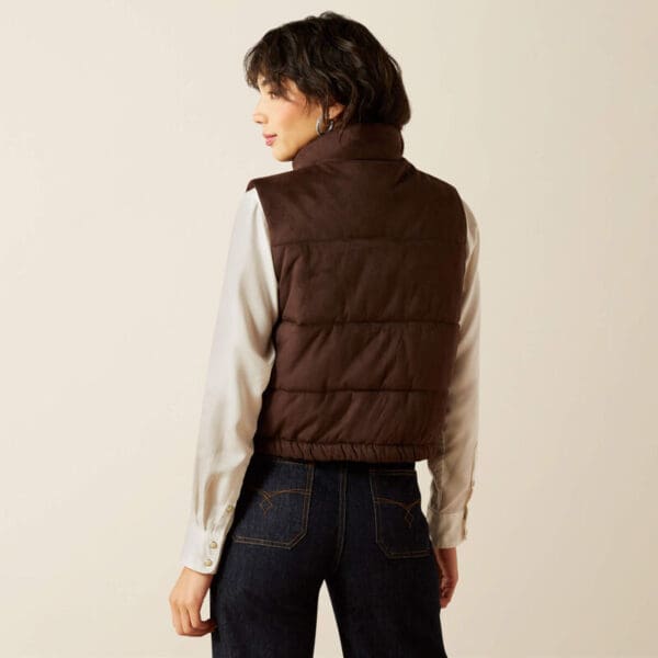 Swirls Faux Leather Vest