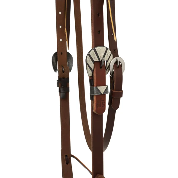 STS Ranch Signature Tack Harness Leather Browband Headstall, 3/4"  - 10100-00-30 - Image 2