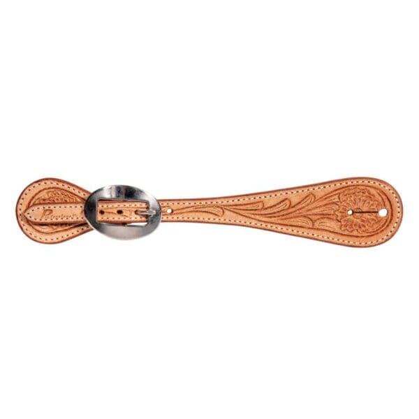 Floral Rough-Out Guthrie Spur Strap