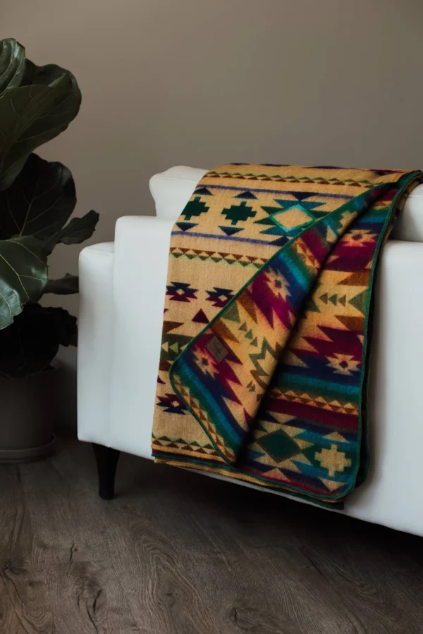 Caramel Confetti Alpaca Blanket