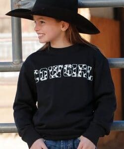 girls cowgirl sweatshirt
