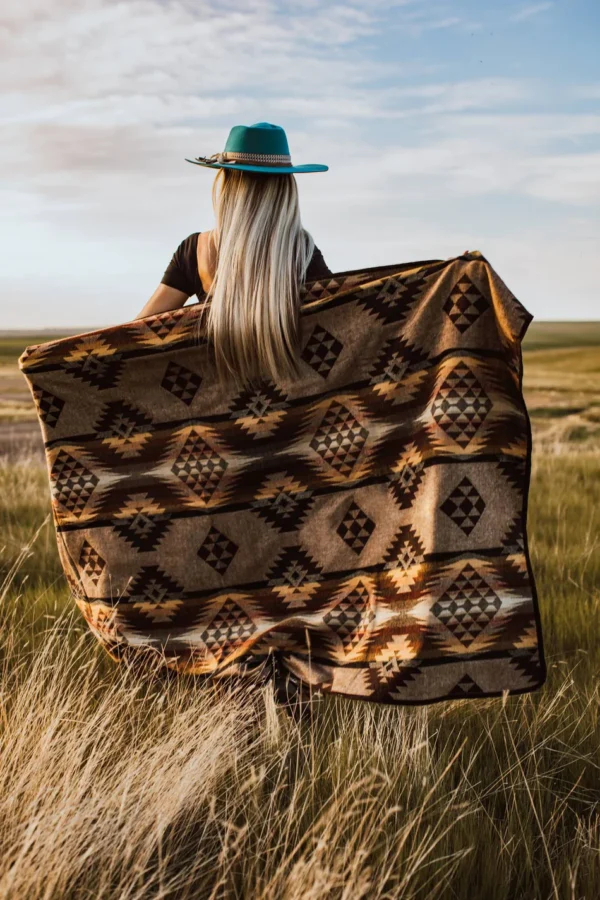 Prairie Sunset Alpaca Throw
