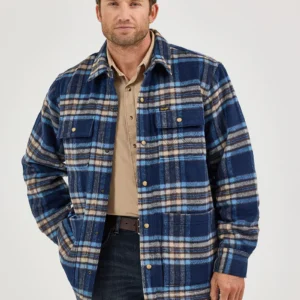 Navy Flannel Jacket    112368194