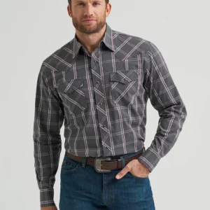 Advanced Comfort Long Sleeve Two Pocket Western Snap Shirt   112369493