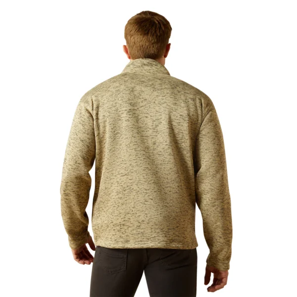 Ariat Men's Caldwell 1/4 Button Light Brown Sweater