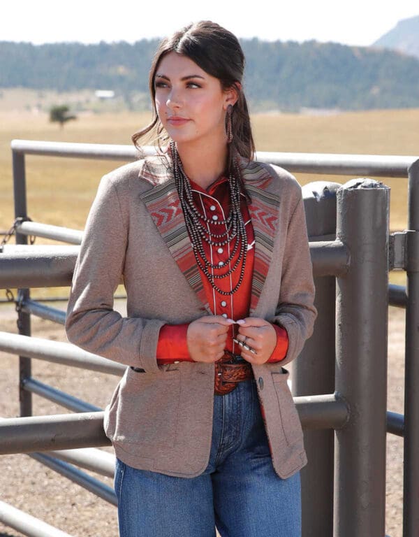 Cruel Women's Heather Western Blazer