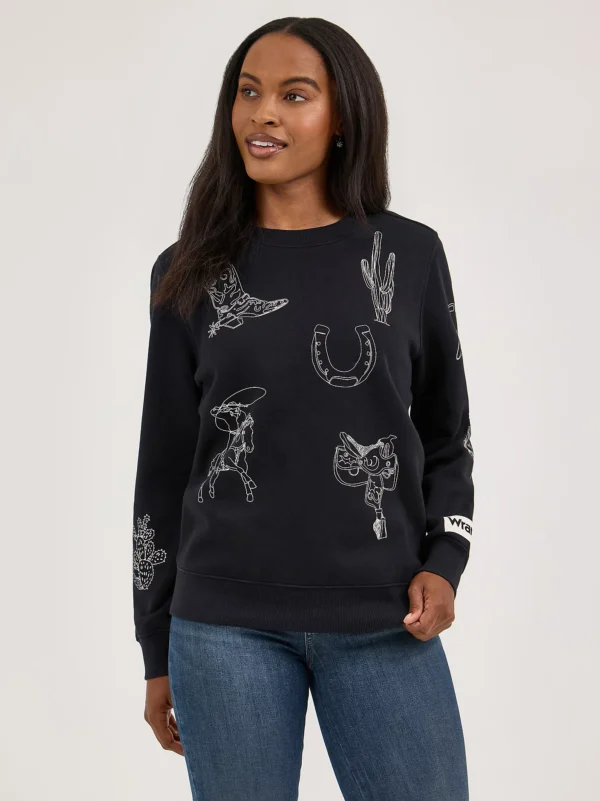 Women's Wrangler Icons Pullover Sweatshirt 112371617
