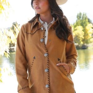 Women's Camel Western Shacket