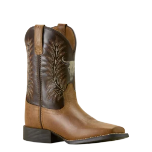 Wide Square Toe Desert Brown Western Boots   10063827
