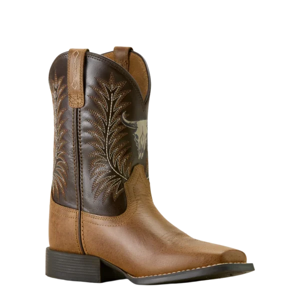 Wide Square Toe Desert Brown Western Boots   10063827