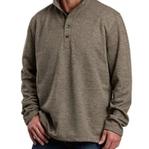 Stetson 1/4 Button Up Pullover Sweater Men's