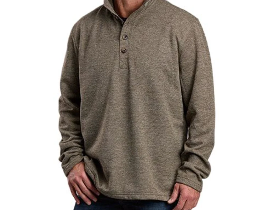 Stetson 1/4 Button Up Pullover Sweater Men's