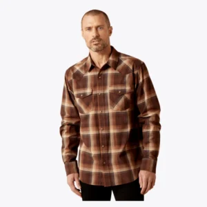 Men's Brown Hodges Retro Snap Shirt    10065759
