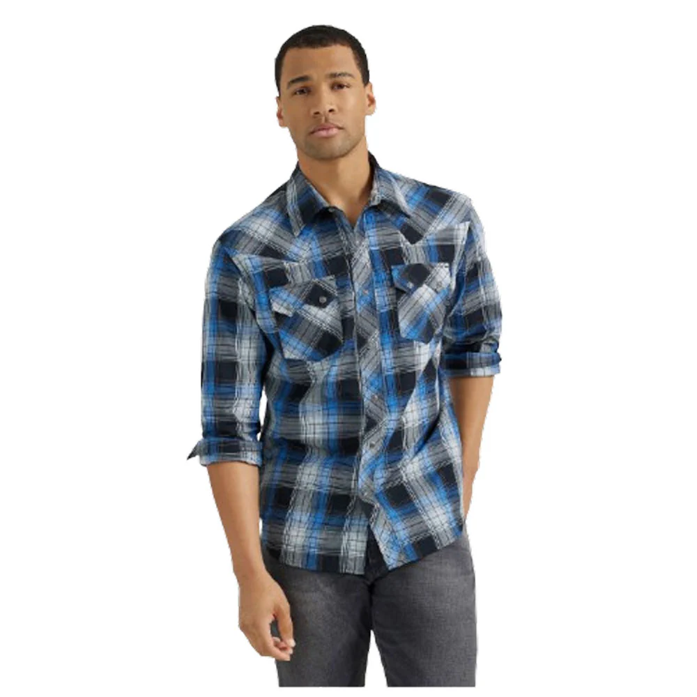 Wrangler Men's Retro® Modern Fit Long Sleeve Western Snap Shirt
