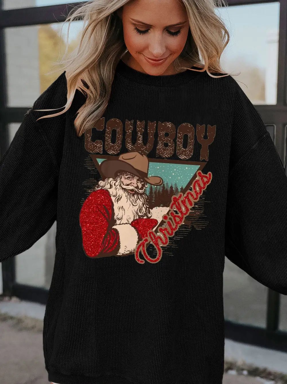 Cowboy Christmas Sweater