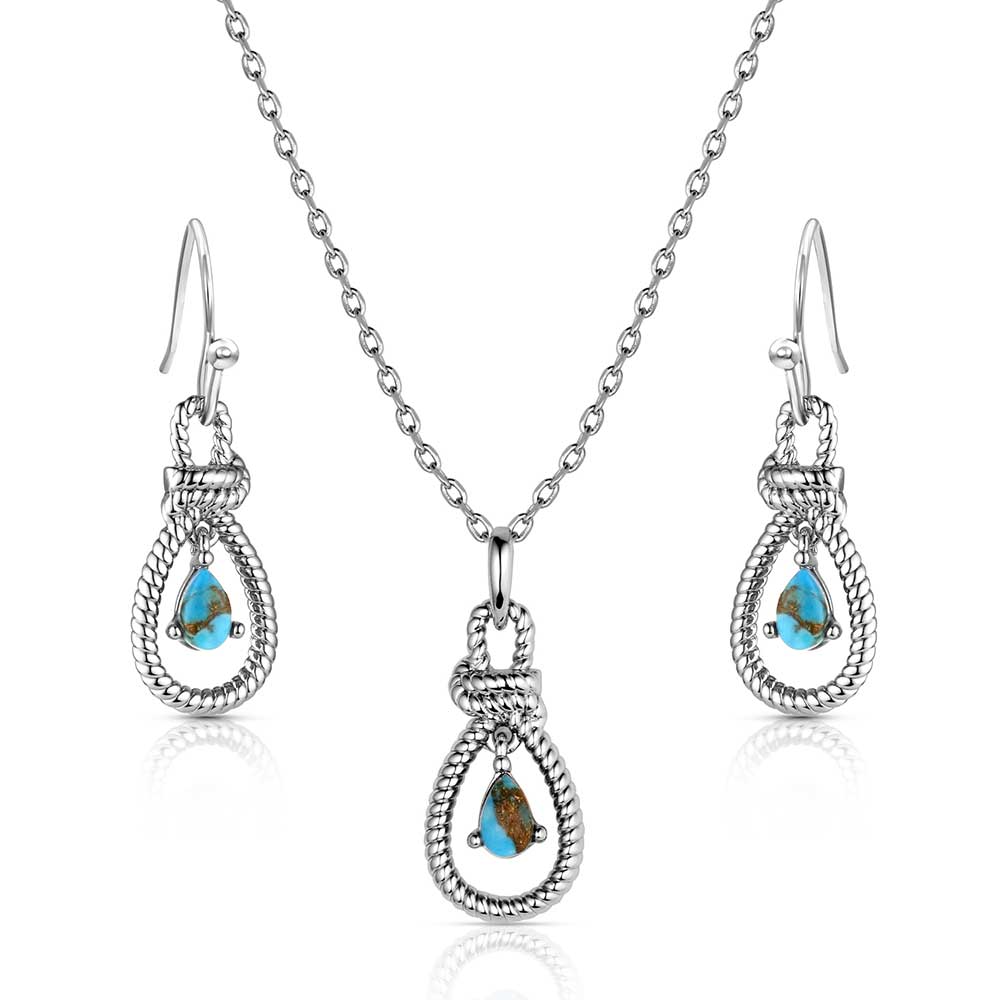 Turquoise Tear Drop Jewelry Set
