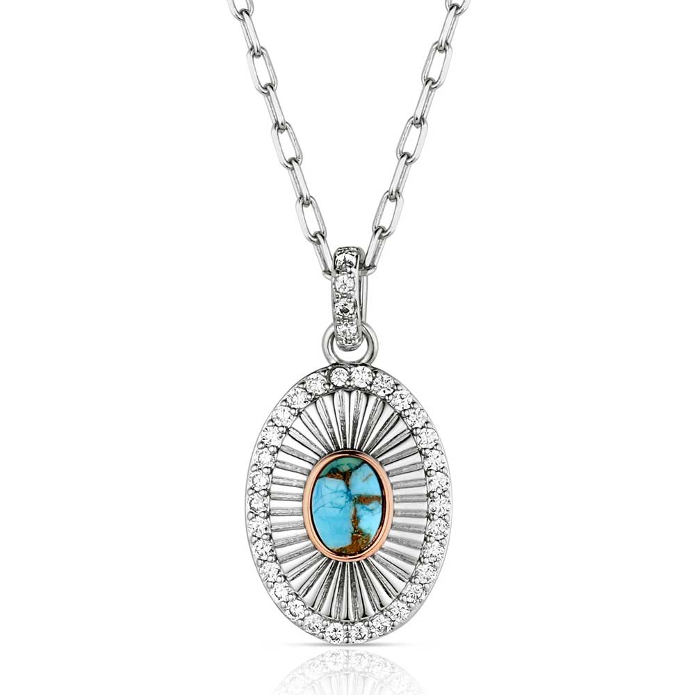 Turquoise Sunburst Necklace