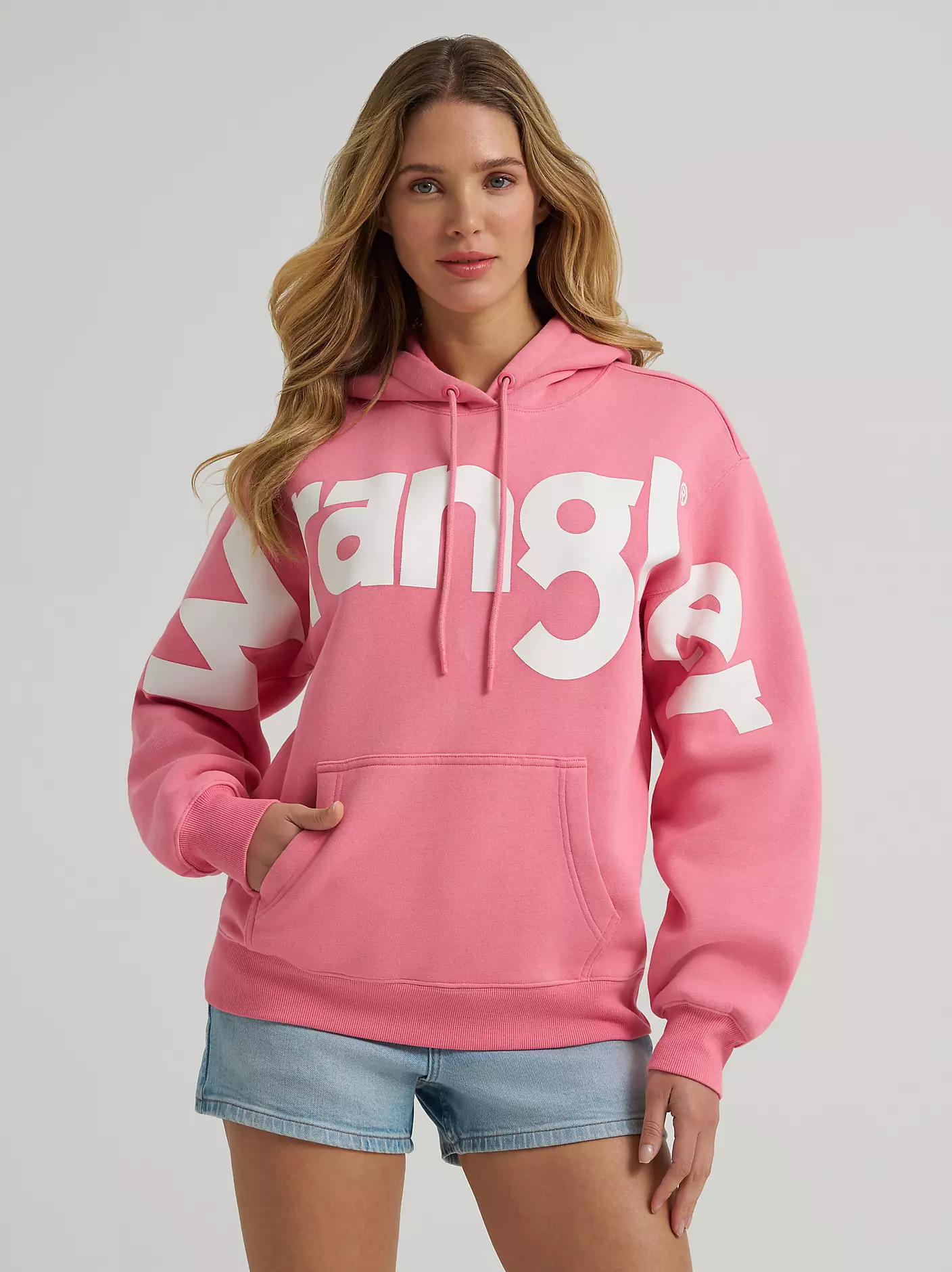 Pink wrangler hoodie