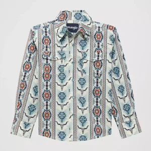 boys longhorns western shirt