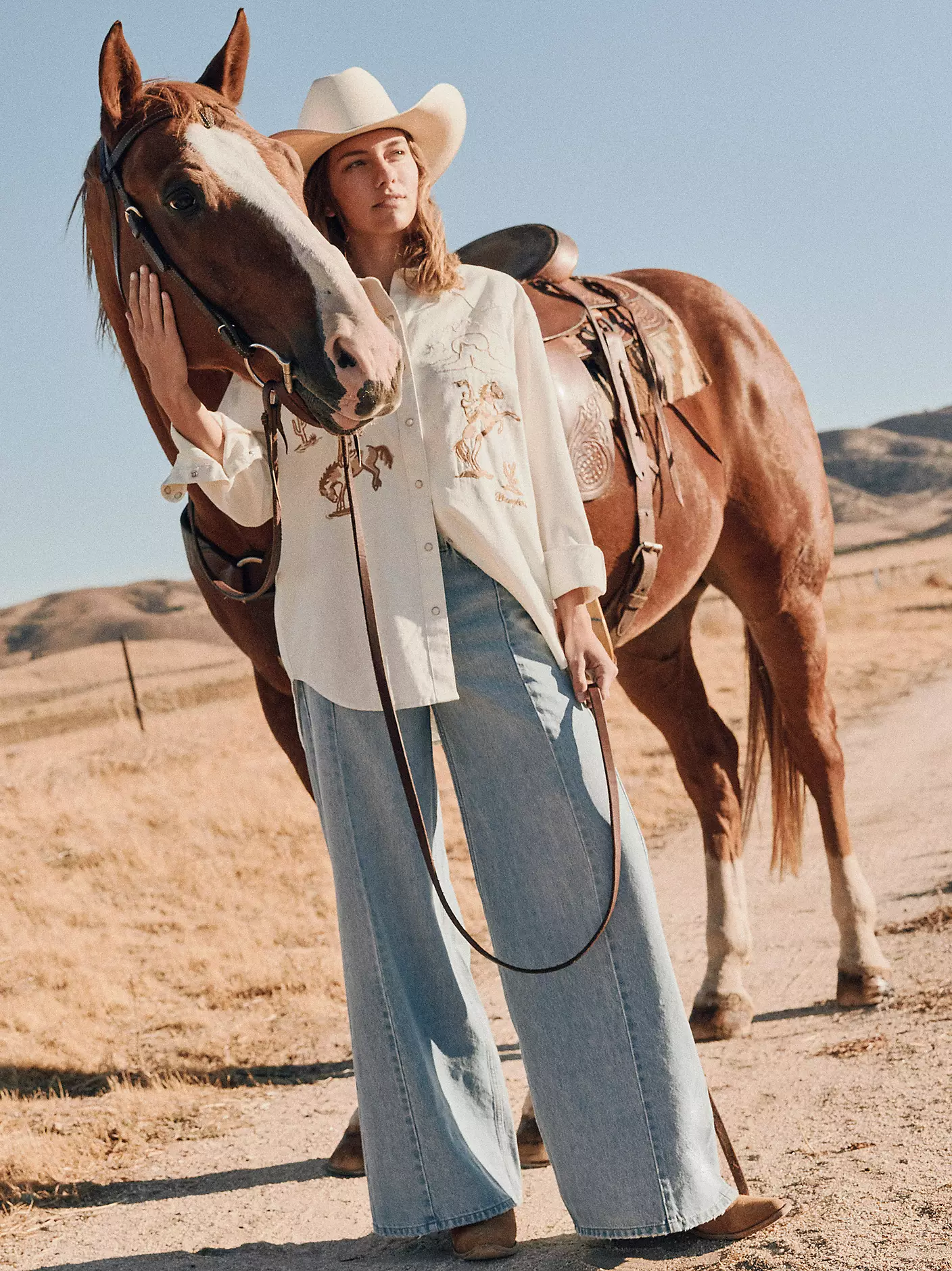 wrangler wide leg jeans