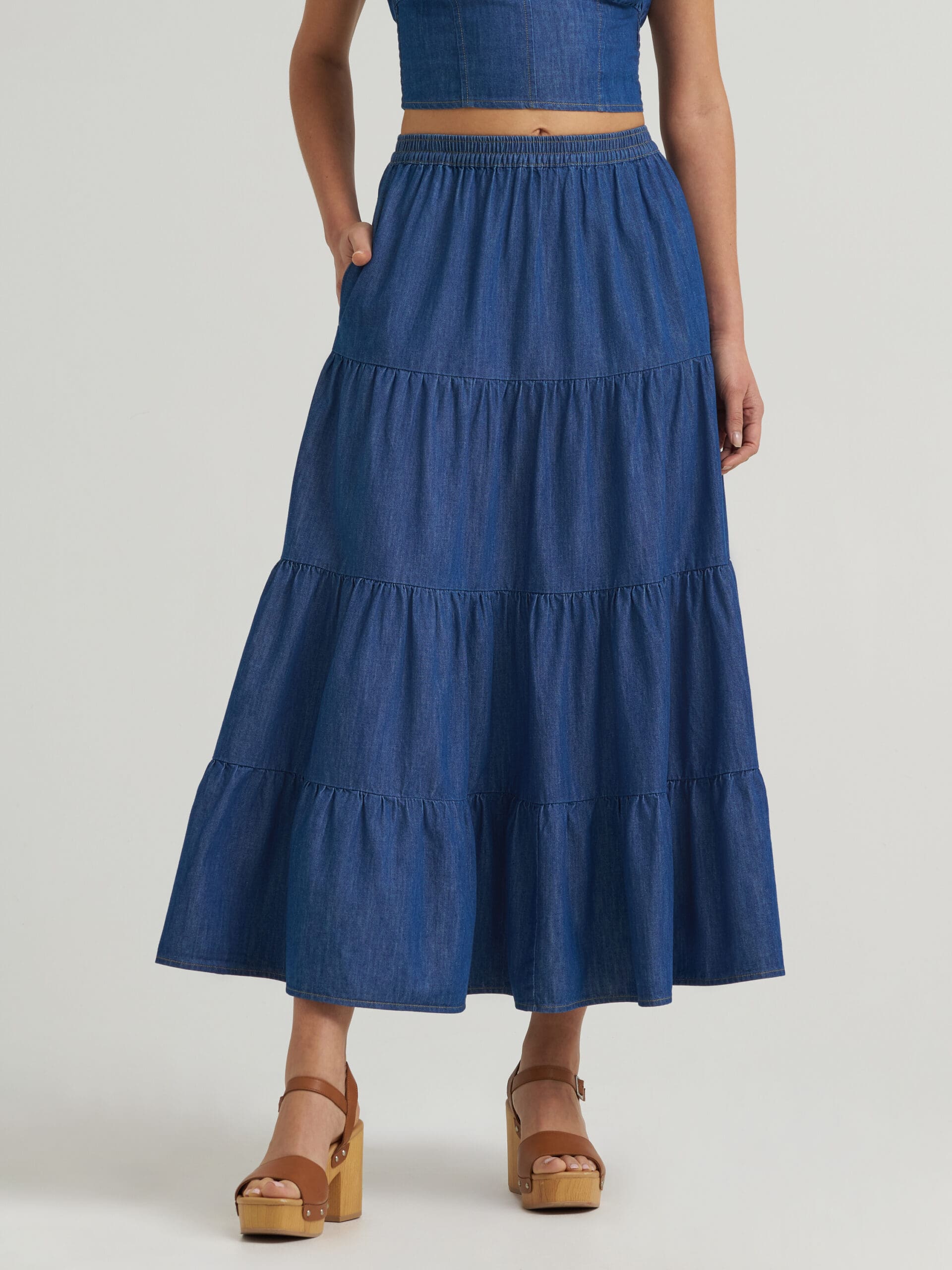 Wrangler Retro® Vintage Denim Dress Set Skirt