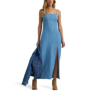 Wrangler Retro® Punchy Maxi Denim Dress