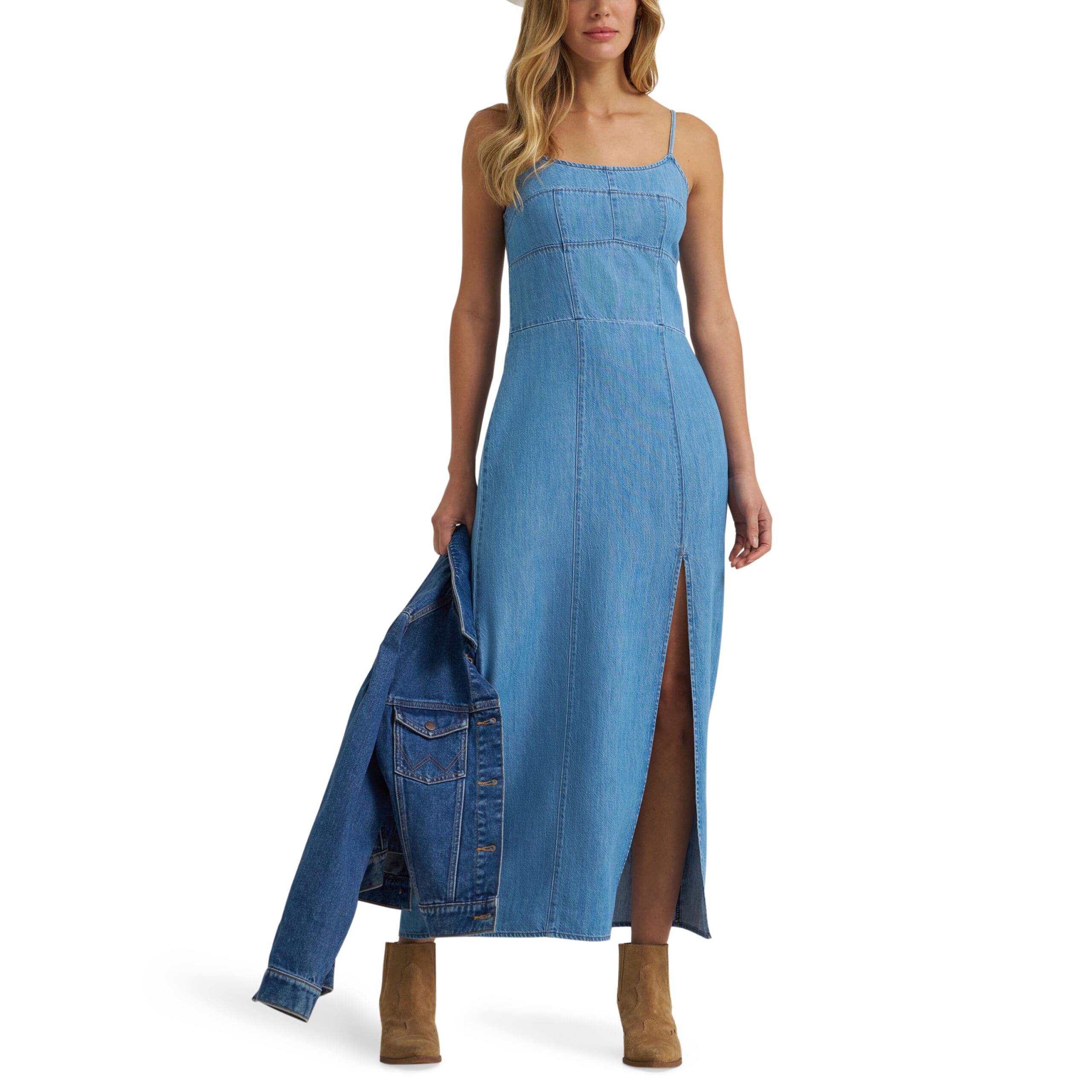 Wrangler Retro® Punchy Maxi Denim Dress