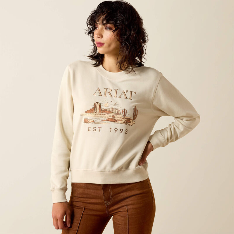 ariat cactus crewneck