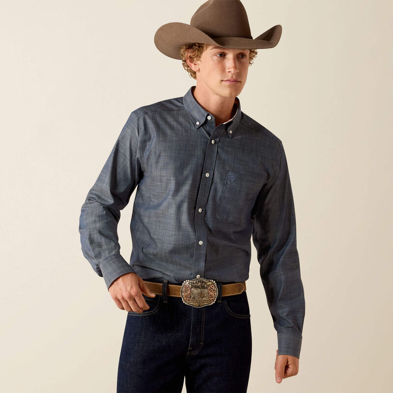 ariat winkle free blue shirt