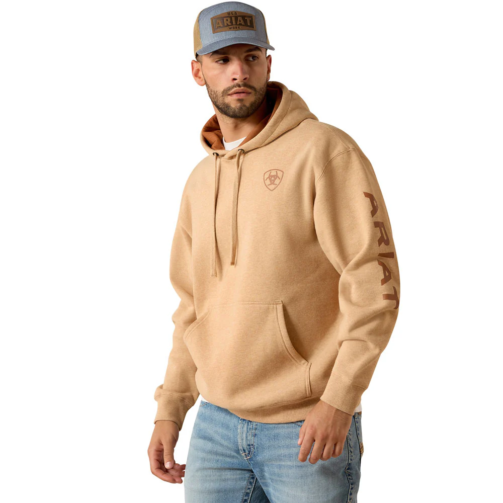 ariat mens sweater tan