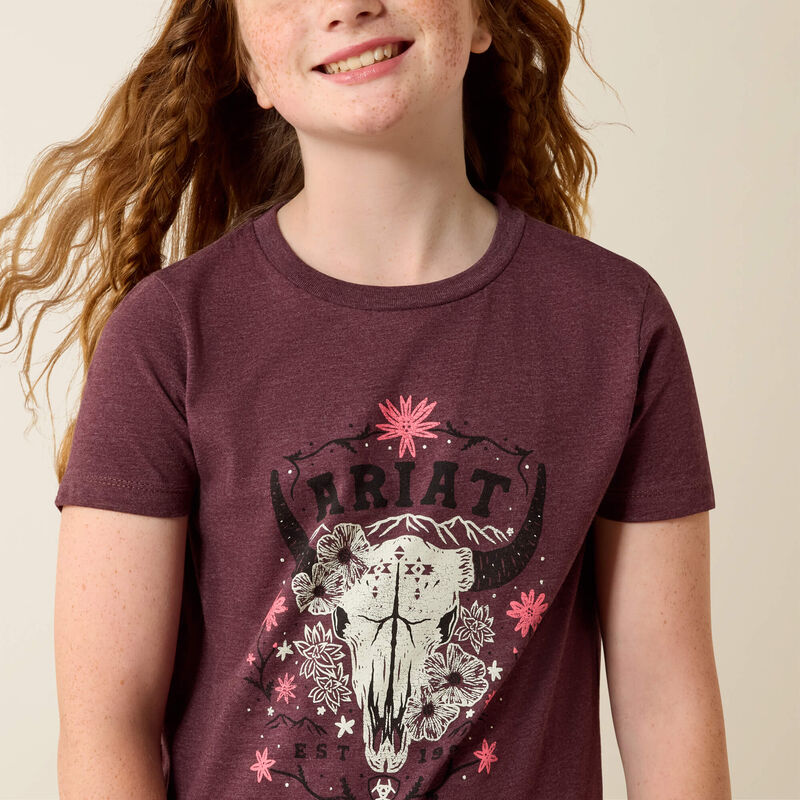 youth girls western t shirt