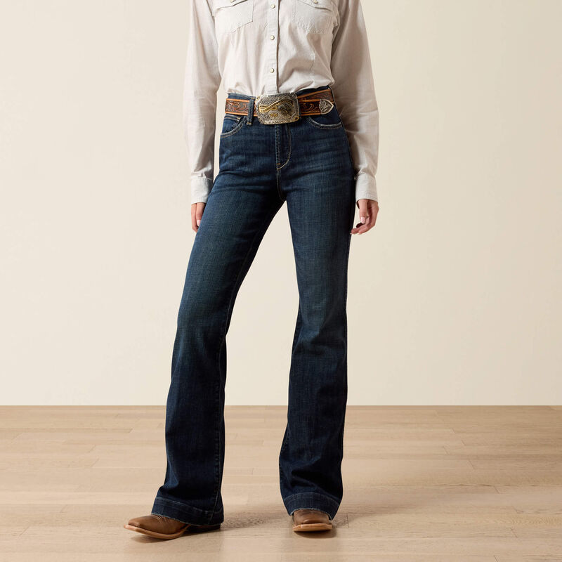 Ariat High Rise Vivienne Slim Trouser Jeans - 10072965 - Image 2