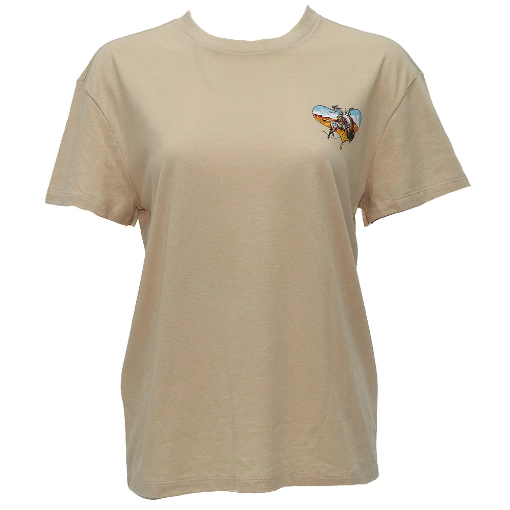 "Buffalo Heart" Tan w/Heart Logo T-shirt - HT1786TN - Image 2