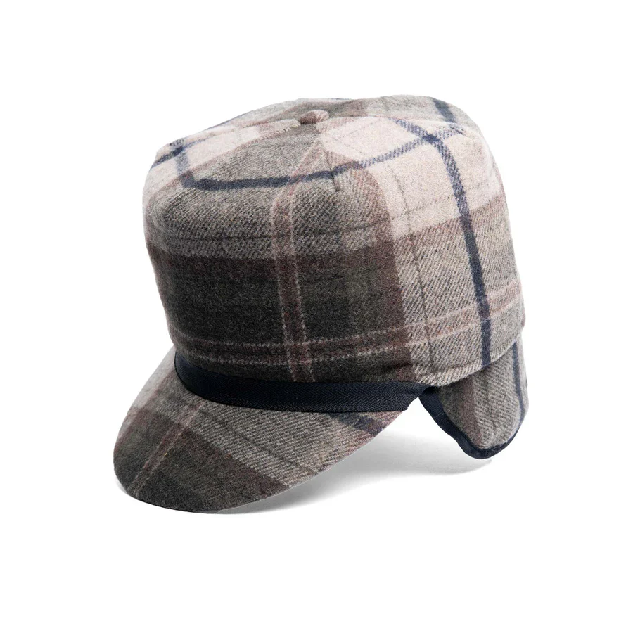 Crown Caps Woodland Plaid Stockman with Quilted Lining Winter Hat 1-1202W - Image 2