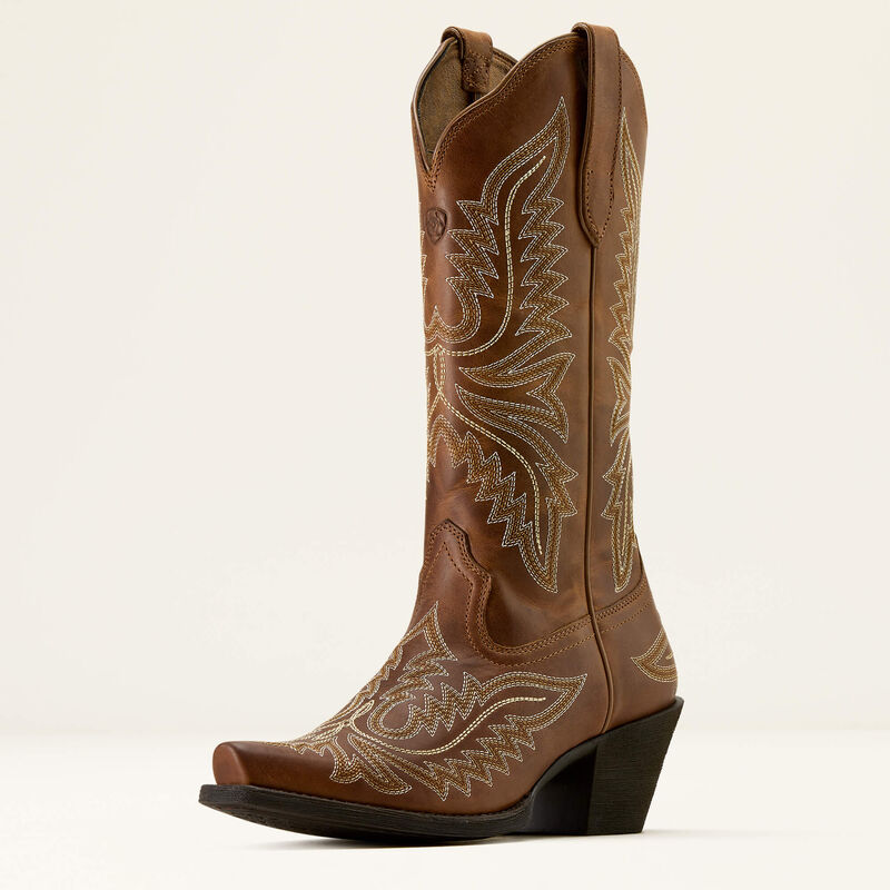 Ariat D Toe brown cowboy boots