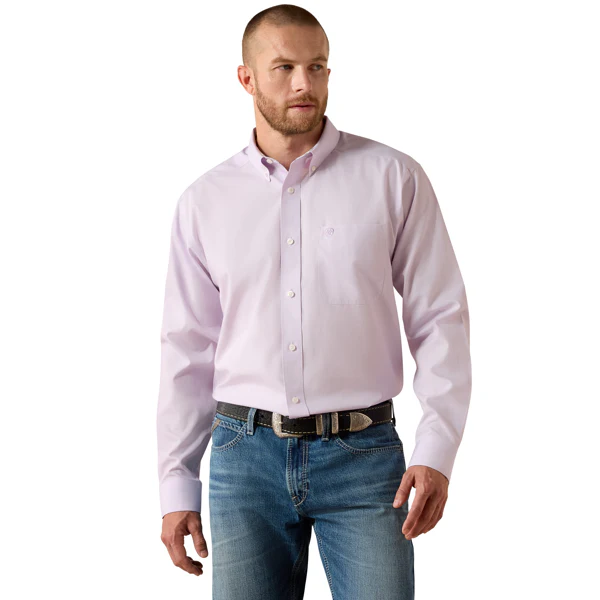 Ariat puriple pink shirt