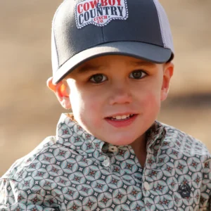 youth boys western ball cap