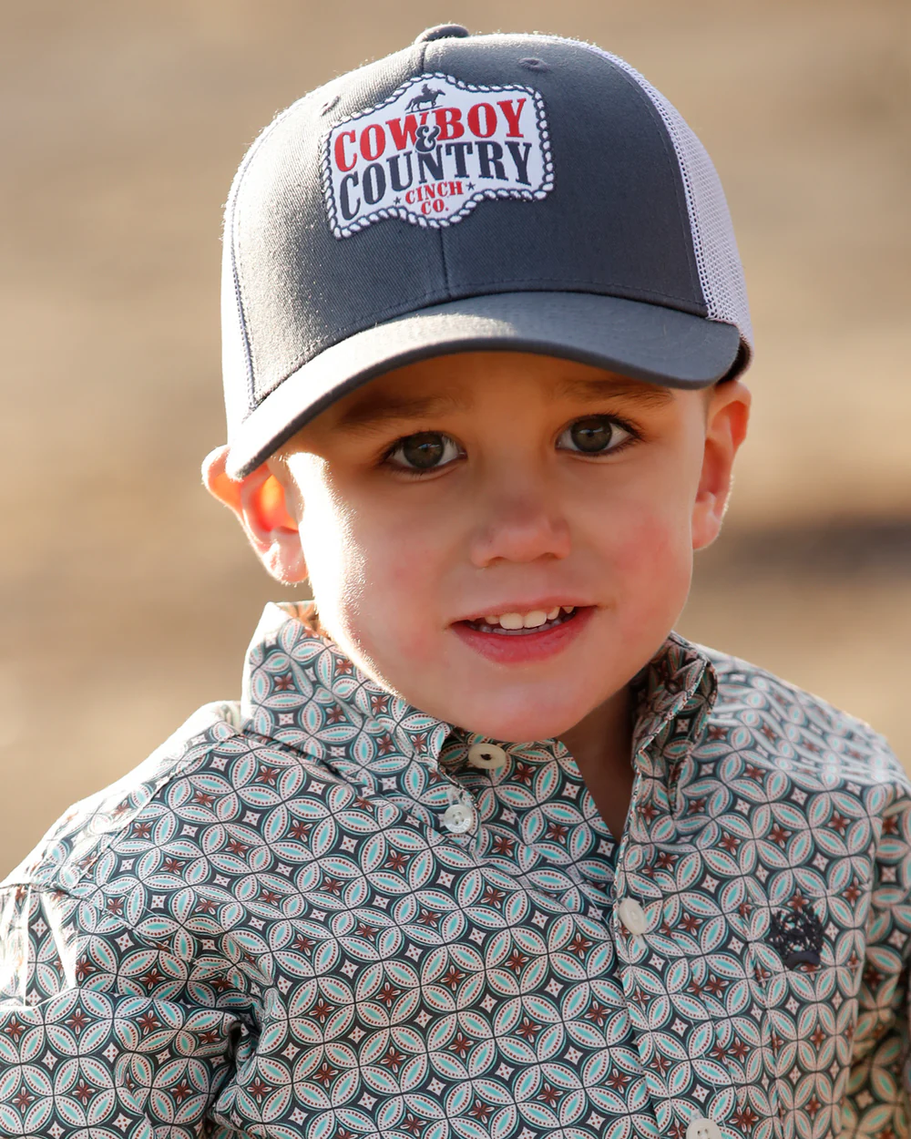 youth boys western ball cap
