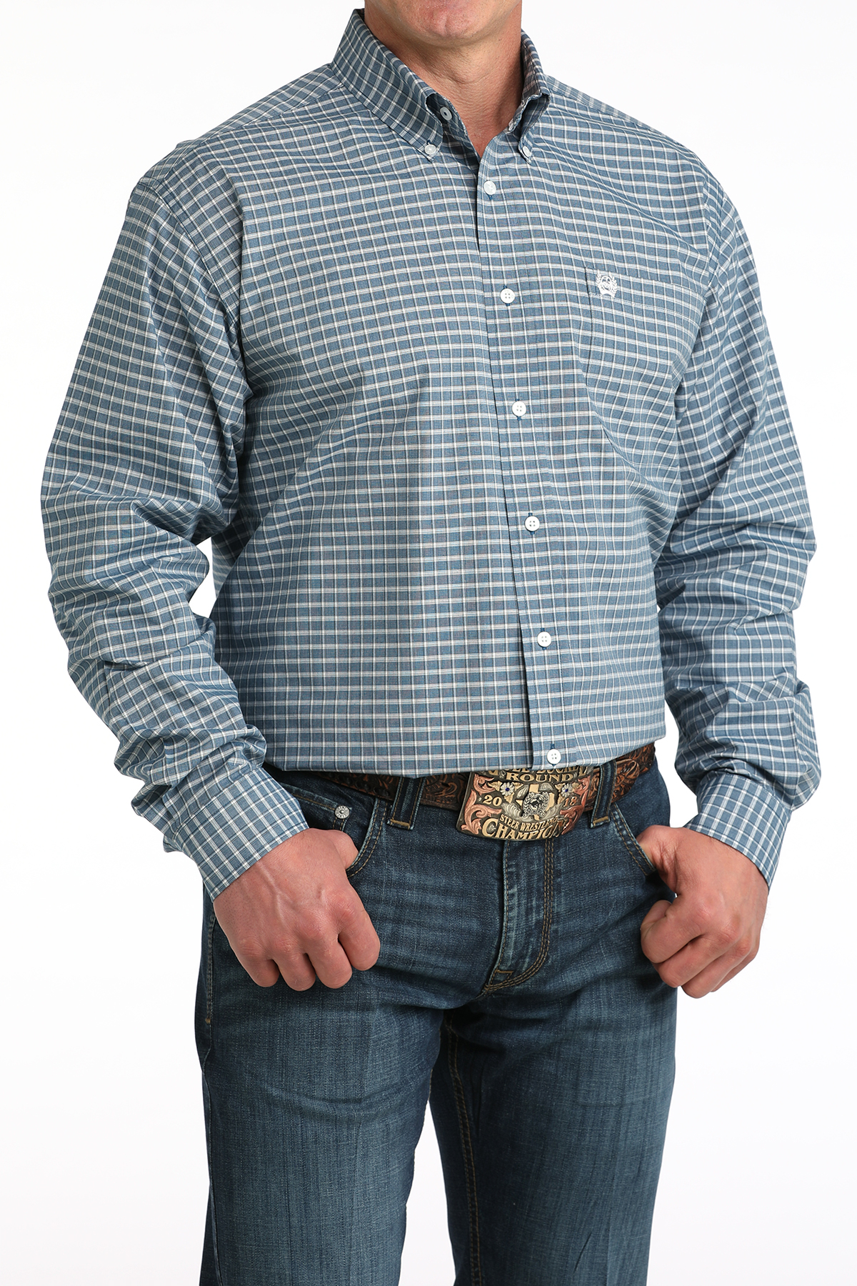 cinch mens plaid