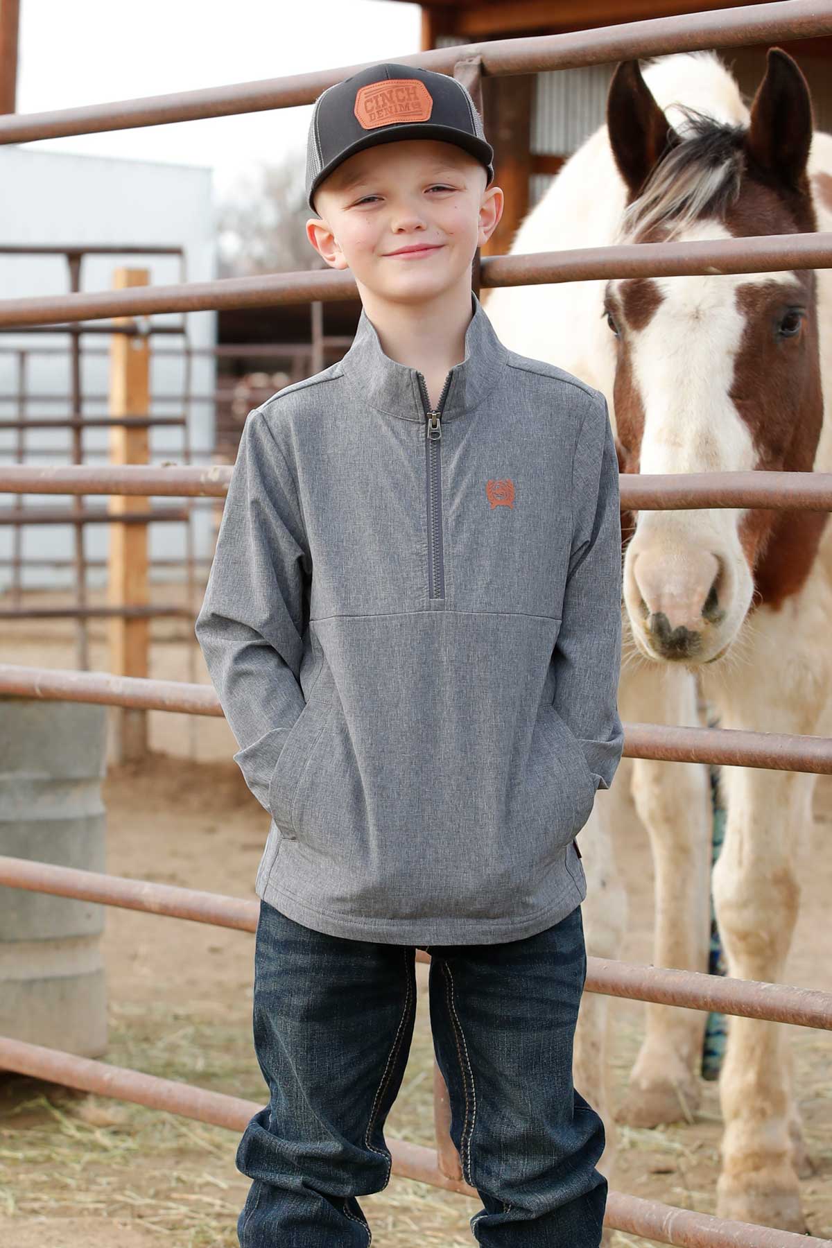 cinch boys windbreaker