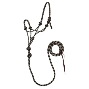 black horse rope halter