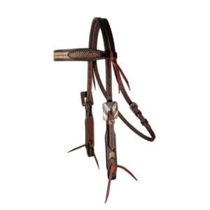 Chocolate Arrowhead Browband Headstall    3P4037