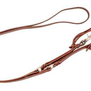 RRC58LO Roping Reins with O-Rings and Cowboy Knots