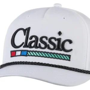 classic ropes white ball cap