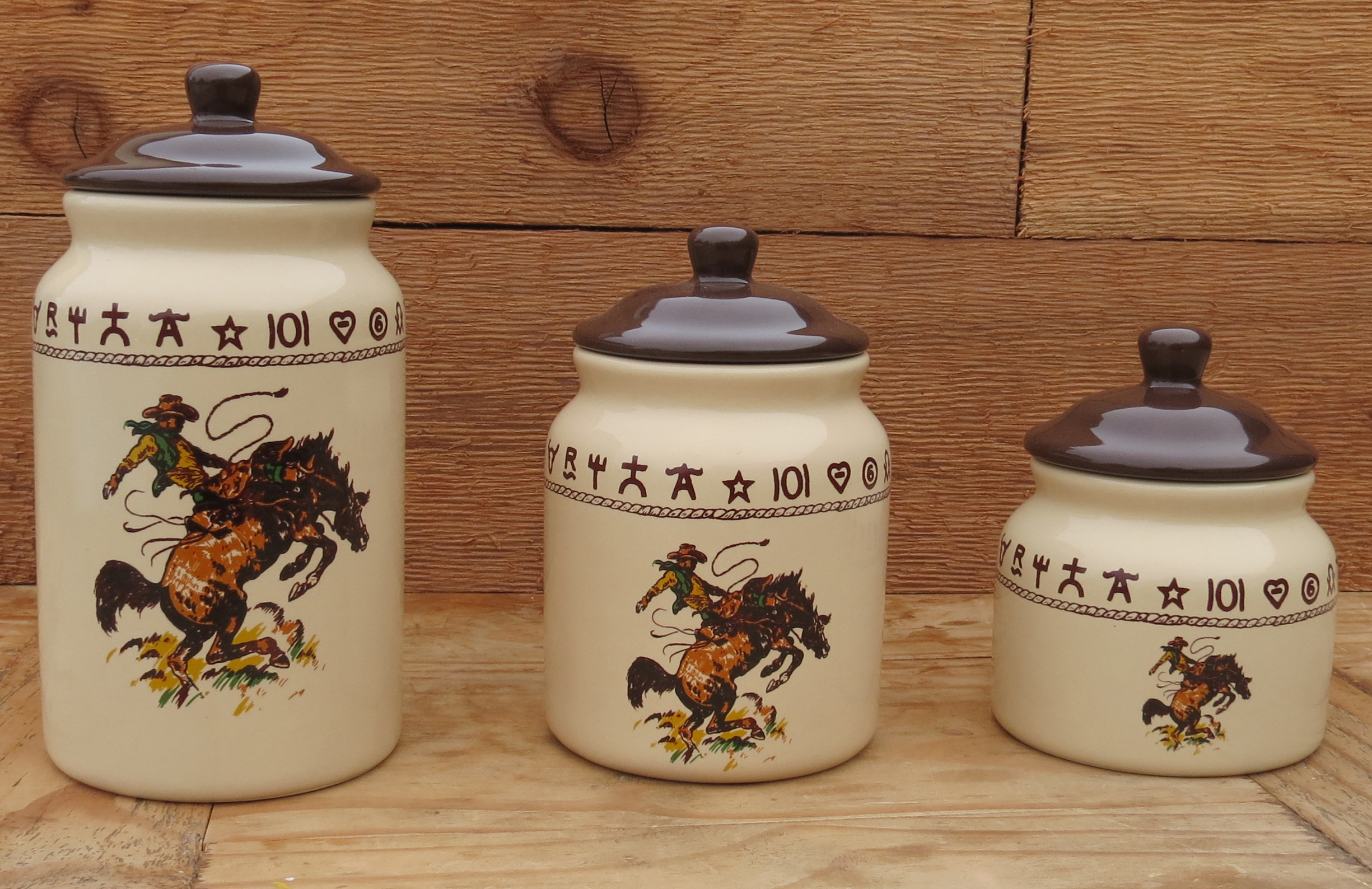 WEST CREATIONS BRONCO CANISTER SET