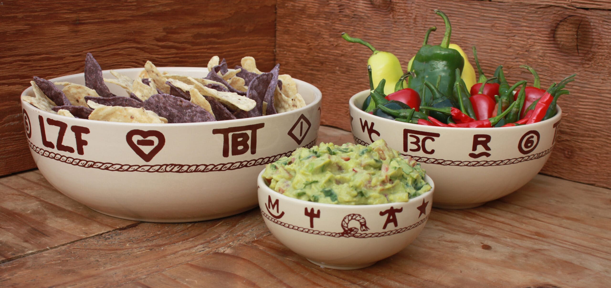 WEST CREATIONS 3 PIECE SET SERVING BOWLS